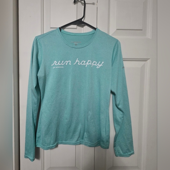 Brooks Run Happy Long Sleeve Shirt Size Small - Picture 1 of 5